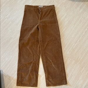 Everlane women's Corduroy Pants in Chestnut Brown